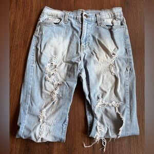 Fashion Nova Ripped Denim Jeans